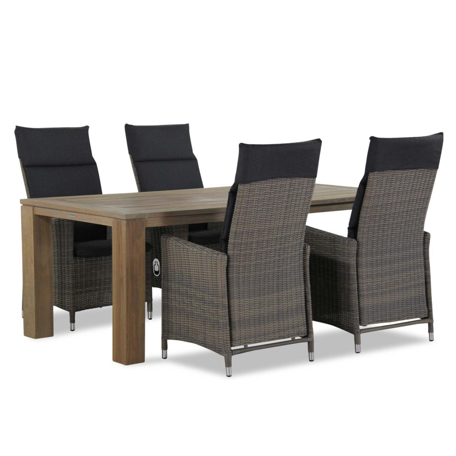 Garden Collections Madera/Brighton 200 cm dining tuinset 5-delig afbeelding 1