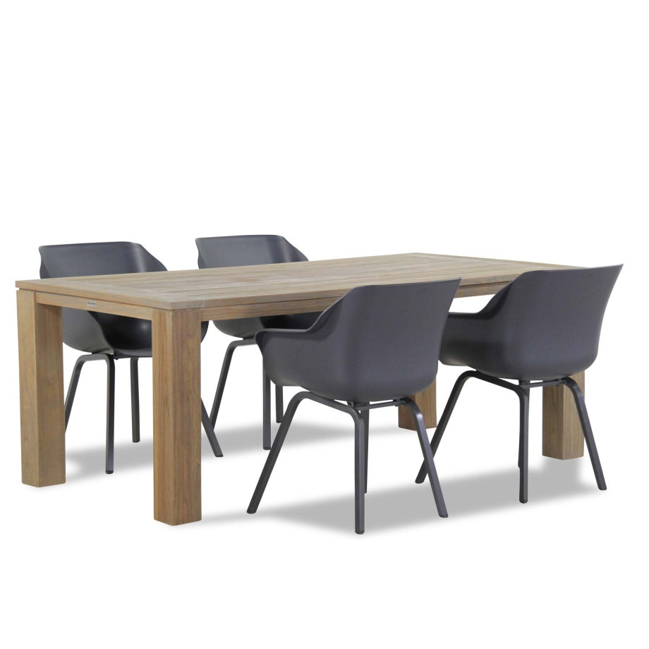 Hartman Sophie element/Brighton 165 cm dining tuinset 5-delig afbeelding 1