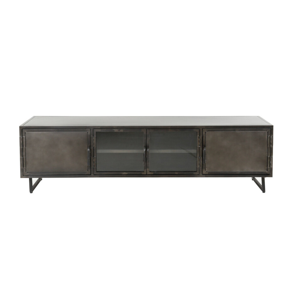 Tv-meubel Rift metal 4 deuren 180 cm breed Tv-meubel Rift metal 4 deuren 180 cm breed afbeelding 1