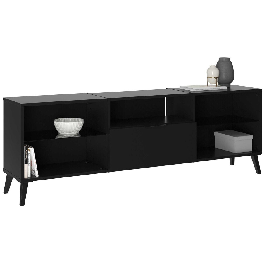 Tv-meubel dark mat zwart afbeelding 1