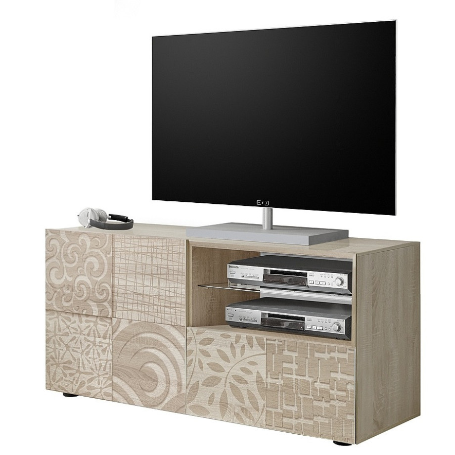 Tv-meubel Miro 121 cm breed in sonoma eiken afbeelding 1