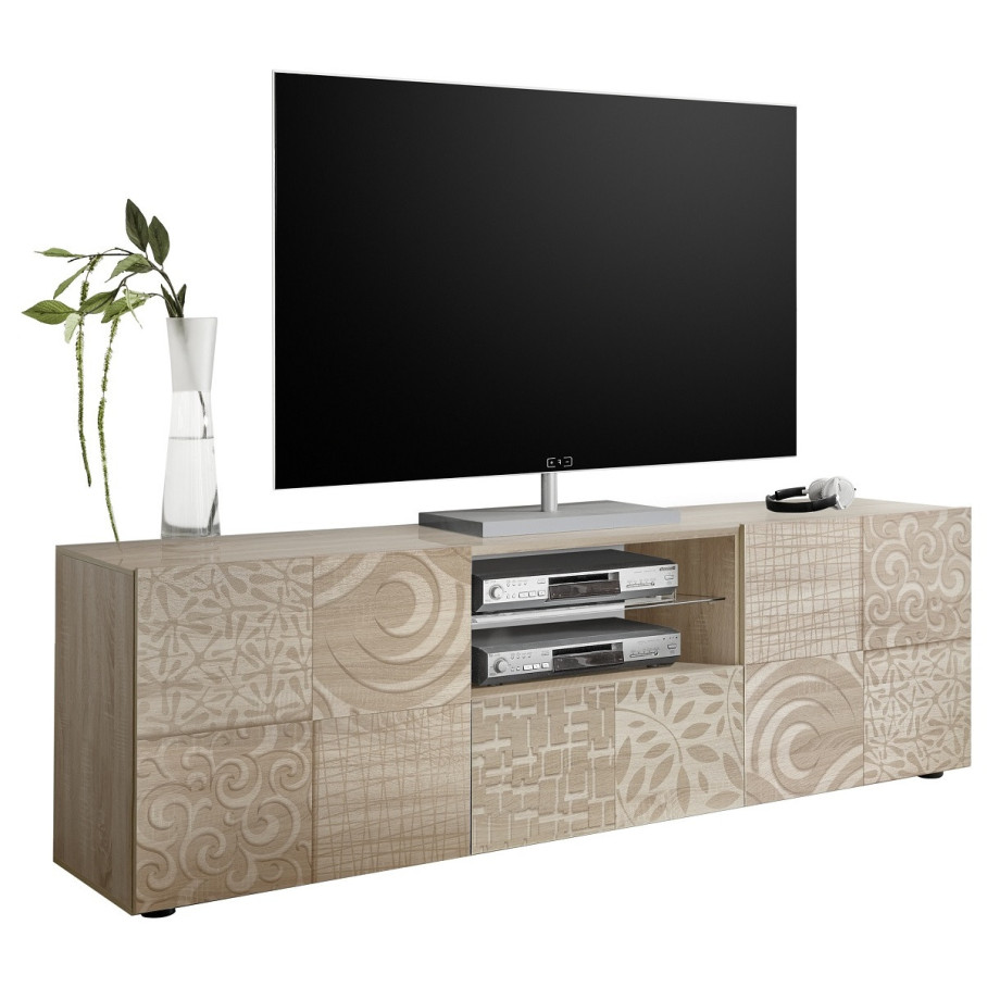 Tv-meubel Miro 181 cm breed in sonoma eiken afbeelding 1