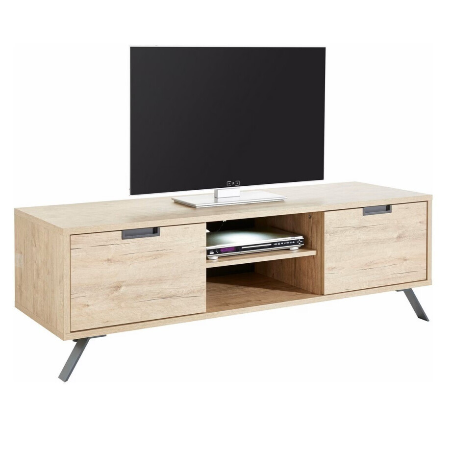 Tv Meubel Palma 156 cm breed in sherwood oak afbeelding 1