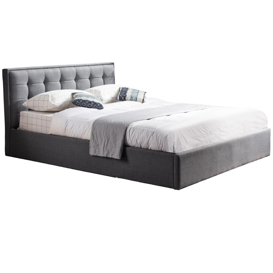Tweepersoonsbed Padva 160x200 cm grijs Tweepersoonsbed Padva 160x200 cm grijs afbeelding 1