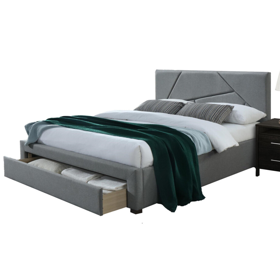 Tweepersoonsbed Valery 160x200 cm grijs Tweepersoonsbed Valery 160x200 cm grijs afbeelding 1