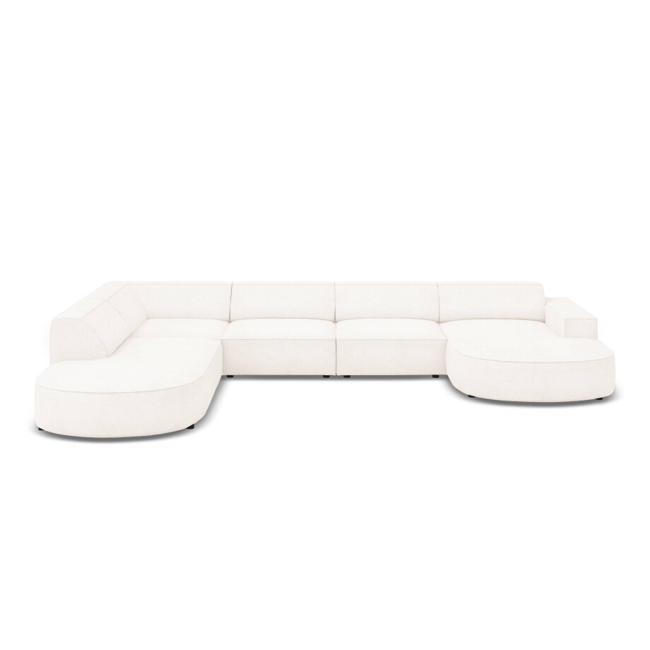 U-bank Jodie bouclé Chaise longue links | Micadoni Home afbeelding 1