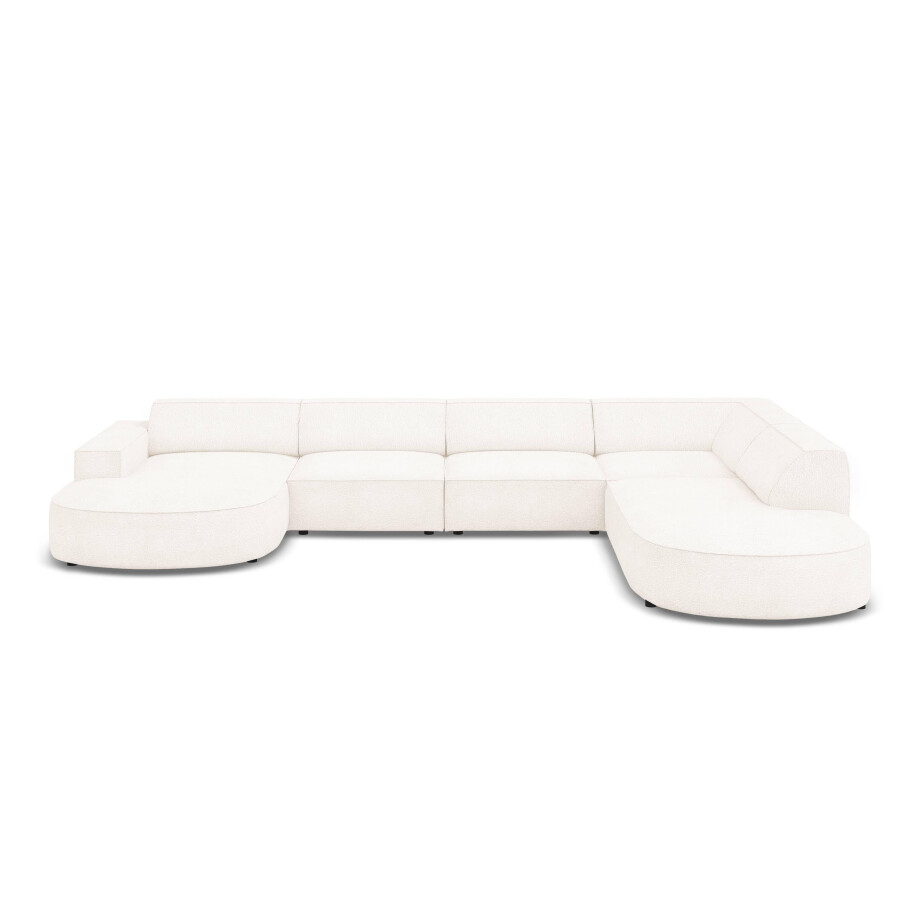 U-bank Jodie bouclé Chaise longue rechts | Micadoni Home afbeelding 1