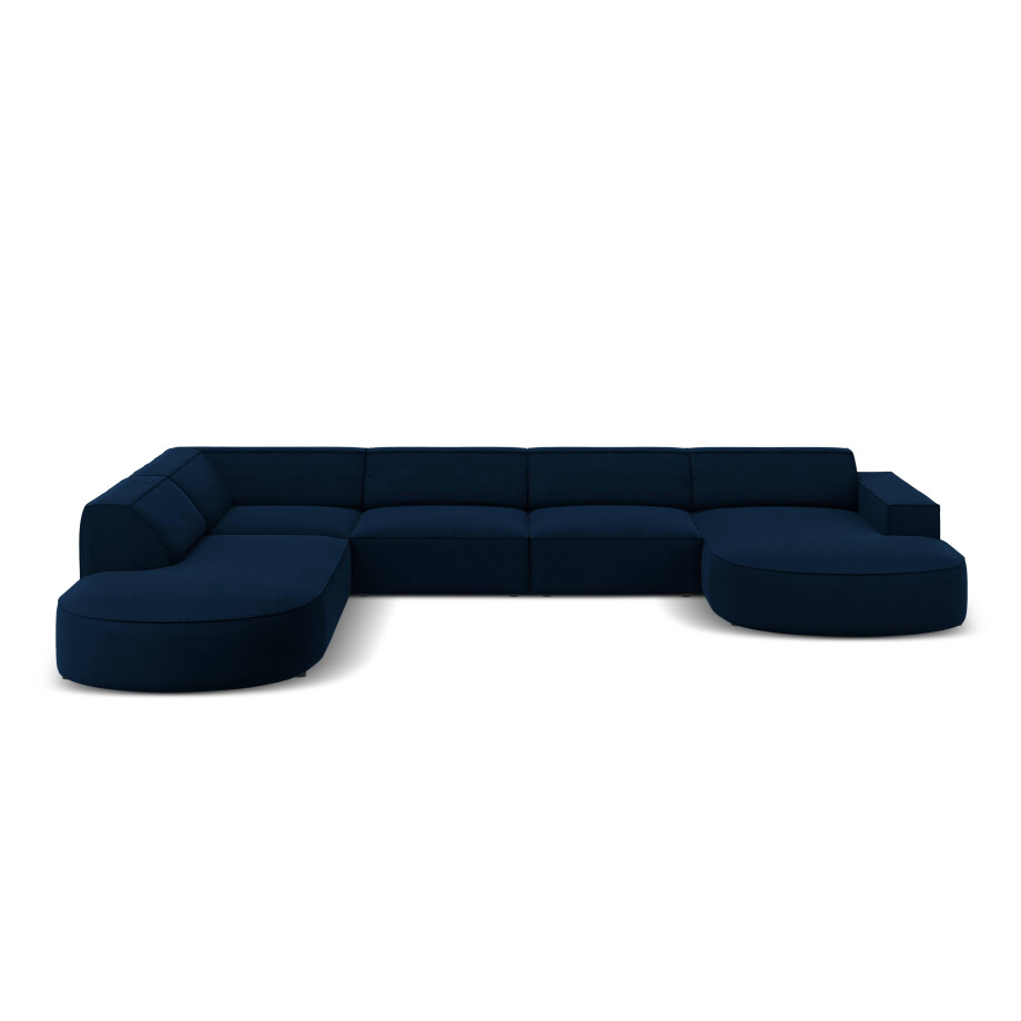 U-bank Jodie velvet Chaise longue links | Micadoni Limited Edition afbeelding 1