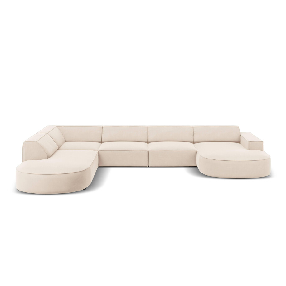 U-bank Jodie velvet Chaise longue links | Micadoni Limited Edition afbeelding 1
