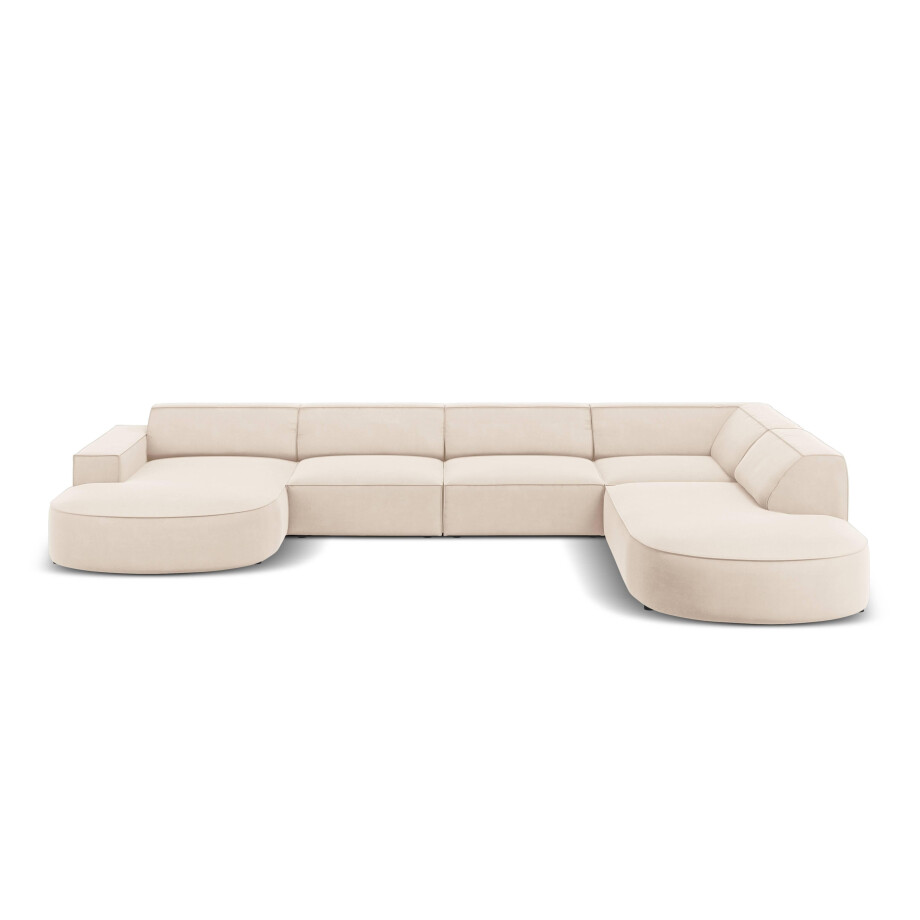 U-bank Jodie velvet Chaise longue rechts | Micadoni Limited Edition afbeelding 1
