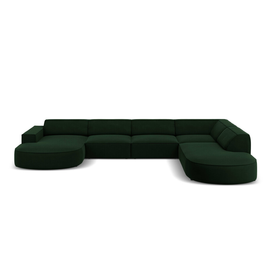 U-bank Jodie velvet Chaise longue rechts | Micadoni Limited Edition U-bank Jodie velvet Chaise longue rechts | Micadoni Limited Edition afbeelding 1