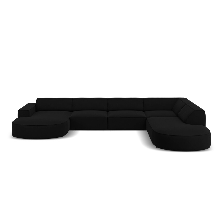 U-bank Jodie velvet Chaise longue rechts | Micadoni Limited Edition afbeelding 1