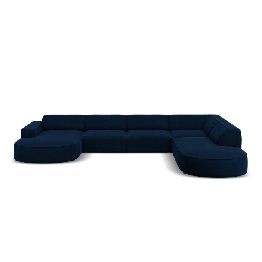 U-bank Jodie velvet Chaise longue rechts | Micadoni Limited Edition afbeelding 1