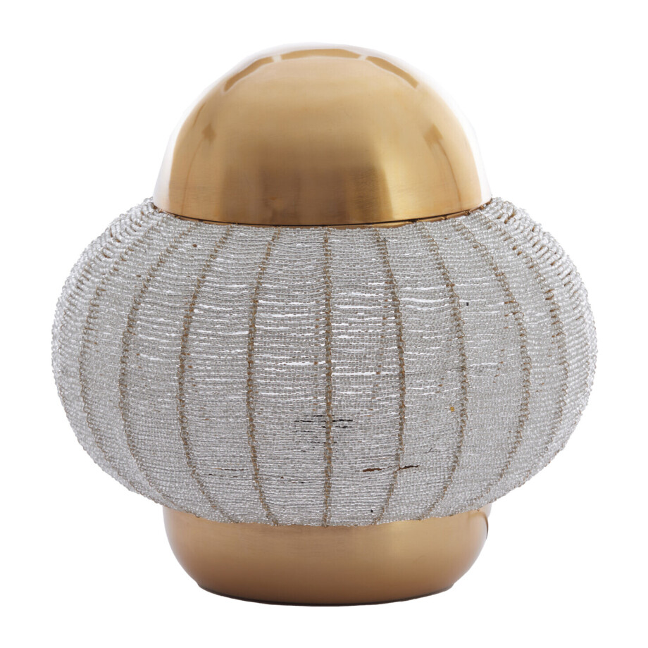 Light & Living Tafellamp 'Cetara' Kralen, 33cm, kleur Zilver/Brons Light & Living Tafellamp 'Cetara' Kralen, 33cm, kleur Zilver/Brons afbeelding 1