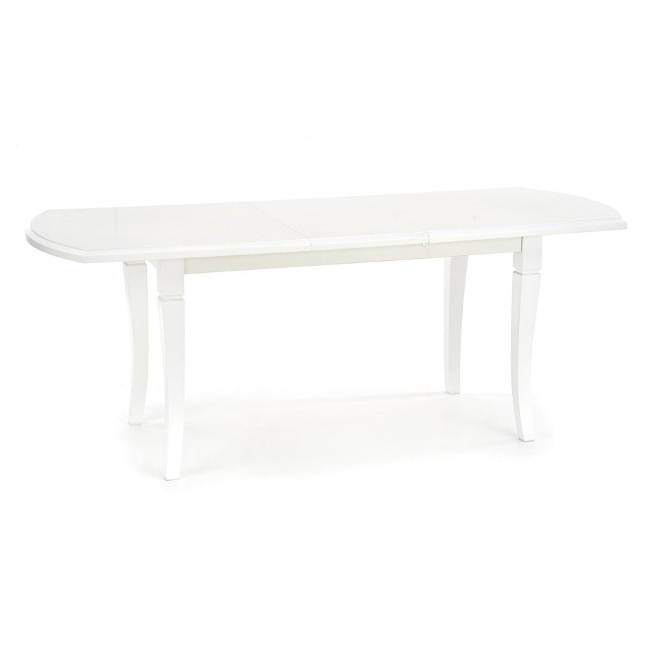 Uitschuifbare eettafel Fryderyk 160 tot 240 cm breed mat wit afbeelding 1