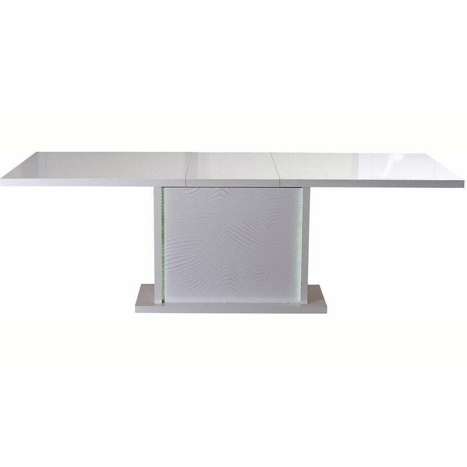 Uitschuifbare Eettafel Karma 180 tot 225 cm breed - Hoogglans Wit afbeelding 1