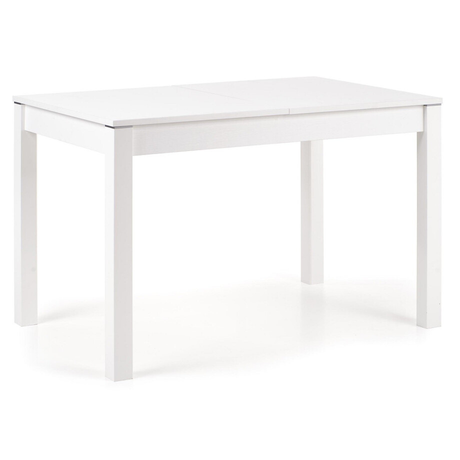 Uitschuifbare eettafel Maurycy 118 tot 158 cm breed in wit afbeelding 1