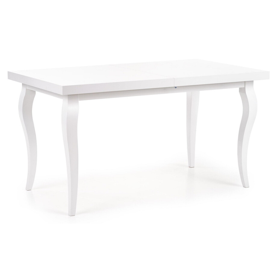 Uitschuifbare eettafel Mozart 140 tot 180 cm breed in wit afbeelding 1