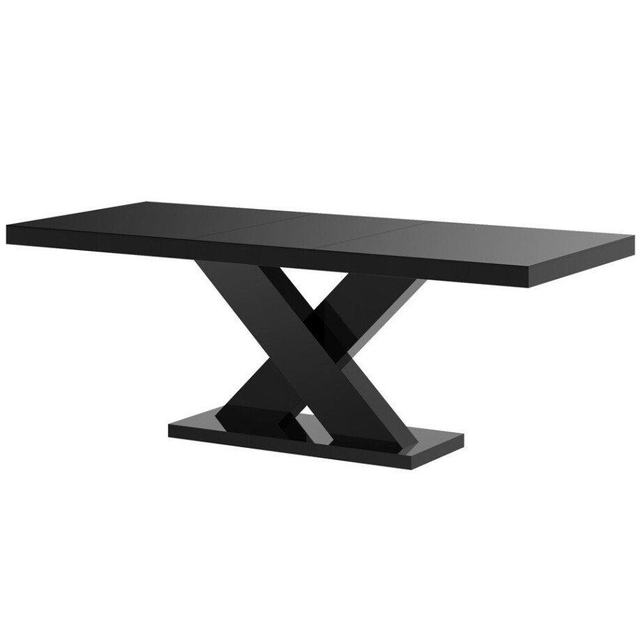 Uitschuifbare Eettafel Xenon 160 cm tot 210 cm - Hoogglans zwart Uitschuifbare Eettafel Xenon 160 cm tot 210 cm - Hoogglans zwart afbeelding 1