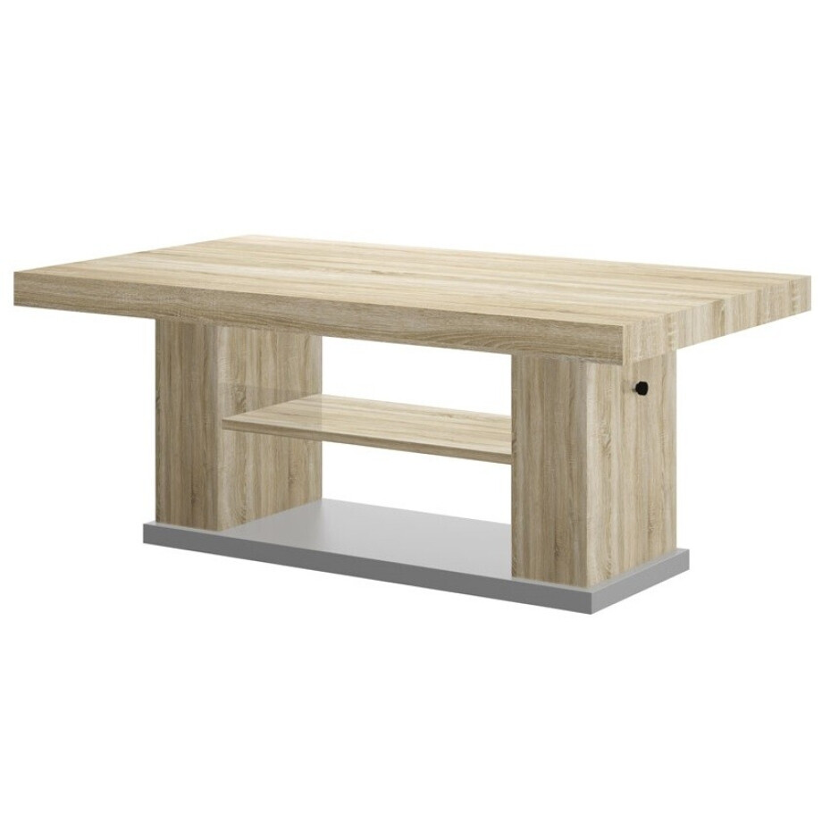 Uitschuifbare salontafel Matera 120 tot 170 cm breed - Sonoma eiken Uitschuifbare salontafel Matera 120 tot 170 cm breed - Sonoma eiken afbeelding 1