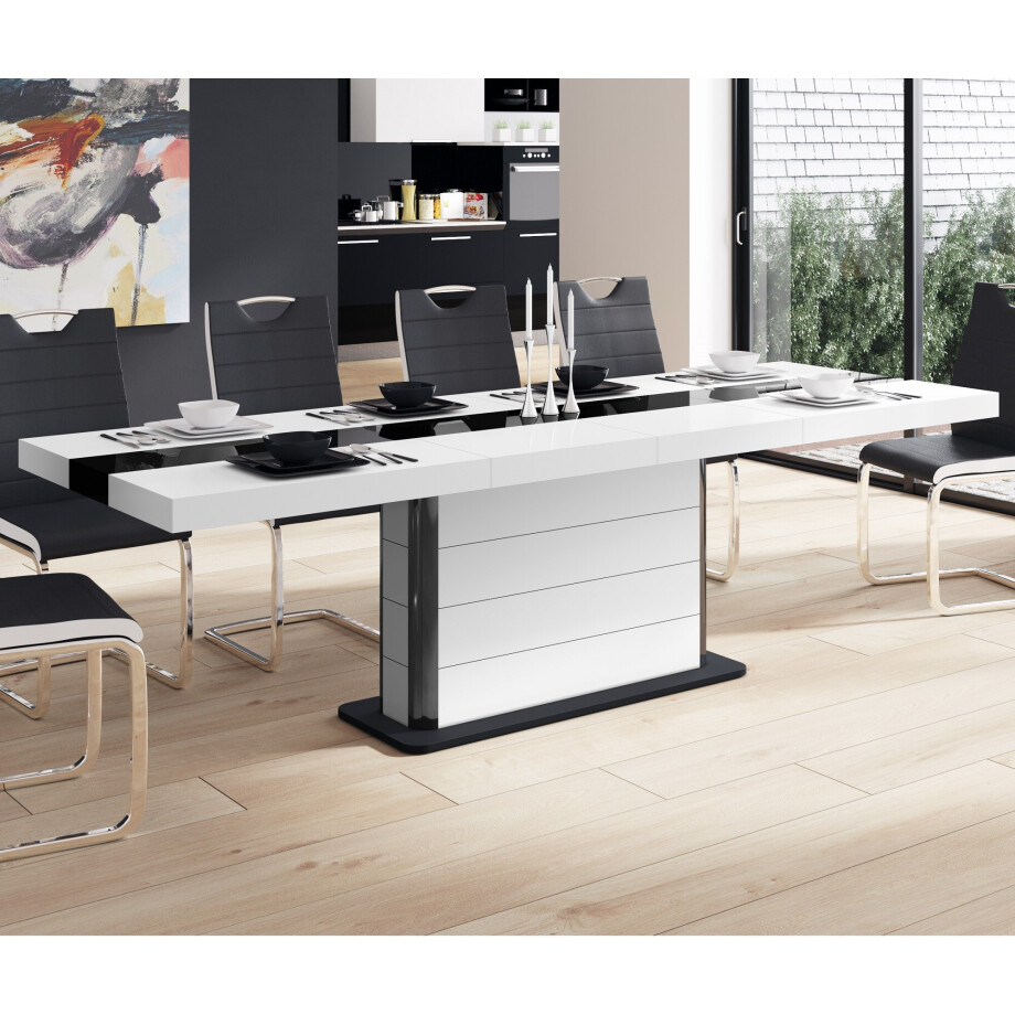 Uitschuifbare Eettafel Pianosa 160 cm tot 260 cm breed afbeelding 1