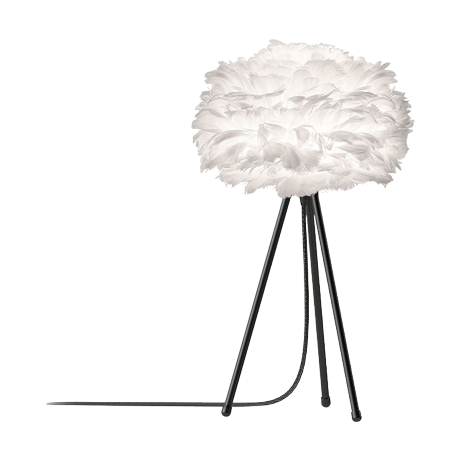 Eos Micro tafellamp white - met tripod zwart - Ø 22 cm Eos Micro tafellamp white - met tripod zwart - Ø 22 cm afbeelding 1