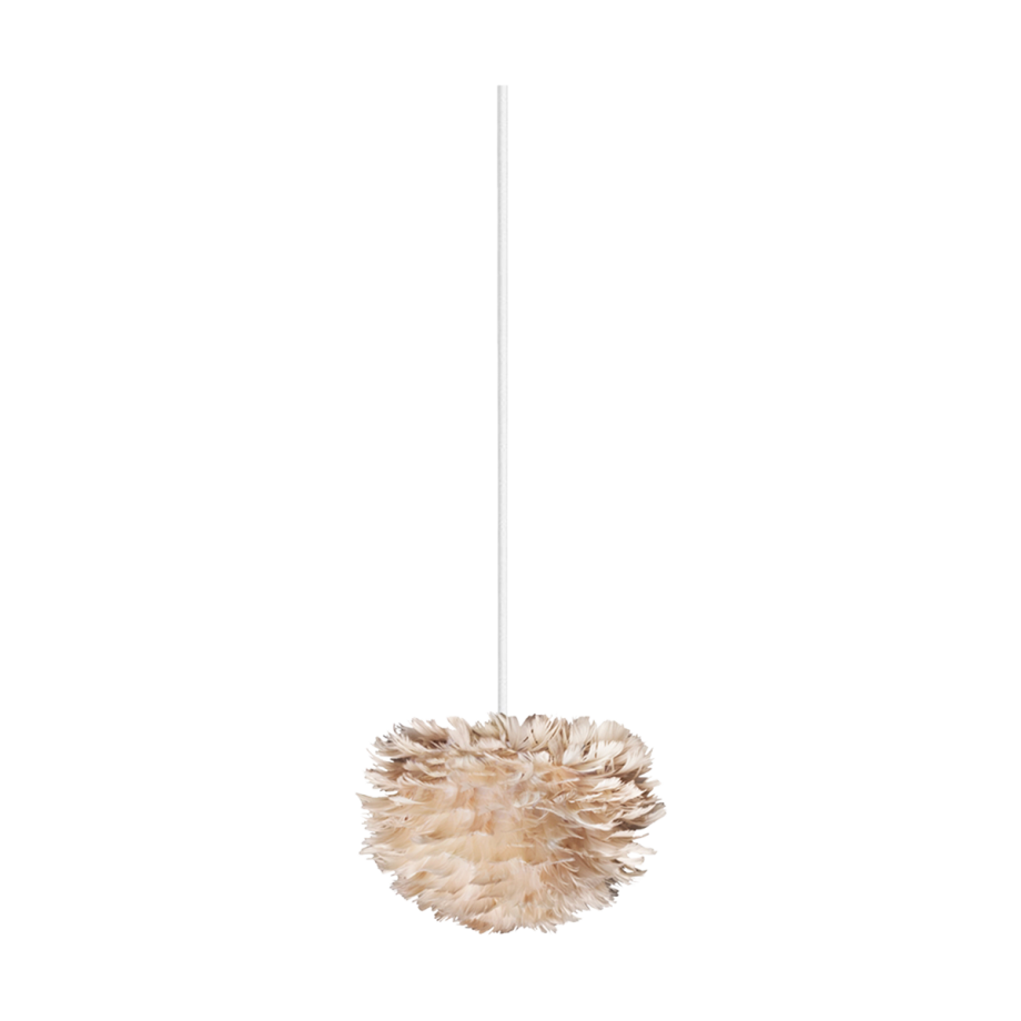 Eos Micro hanglamp light brown - met koordset wit - Ø 22 cm afbeelding 1