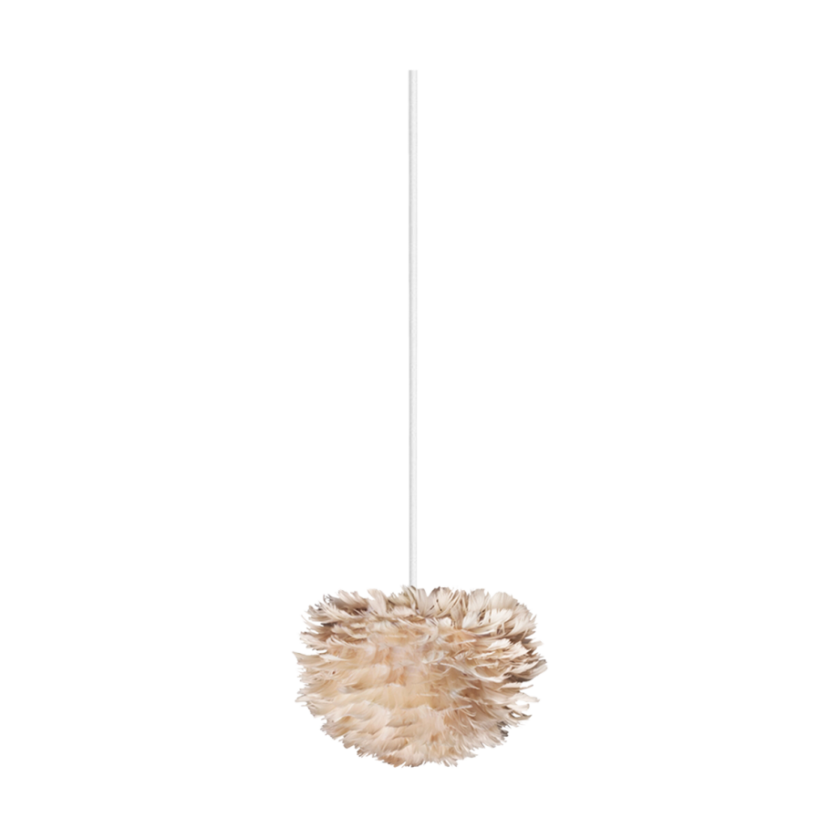 Eos Micro hanglamp light brown - met koordset wit - Ø 22 cm Eos Micro hanglamp light brown - met koordset wit - Ø 22 cm afbeelding 1