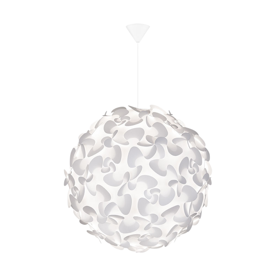 Lora X-Large hanglamp white - met koordset wit - Ø 45 cm Lora X-Large hanglamp white - met koordset wit - Ø 45 cm afbeelding 1