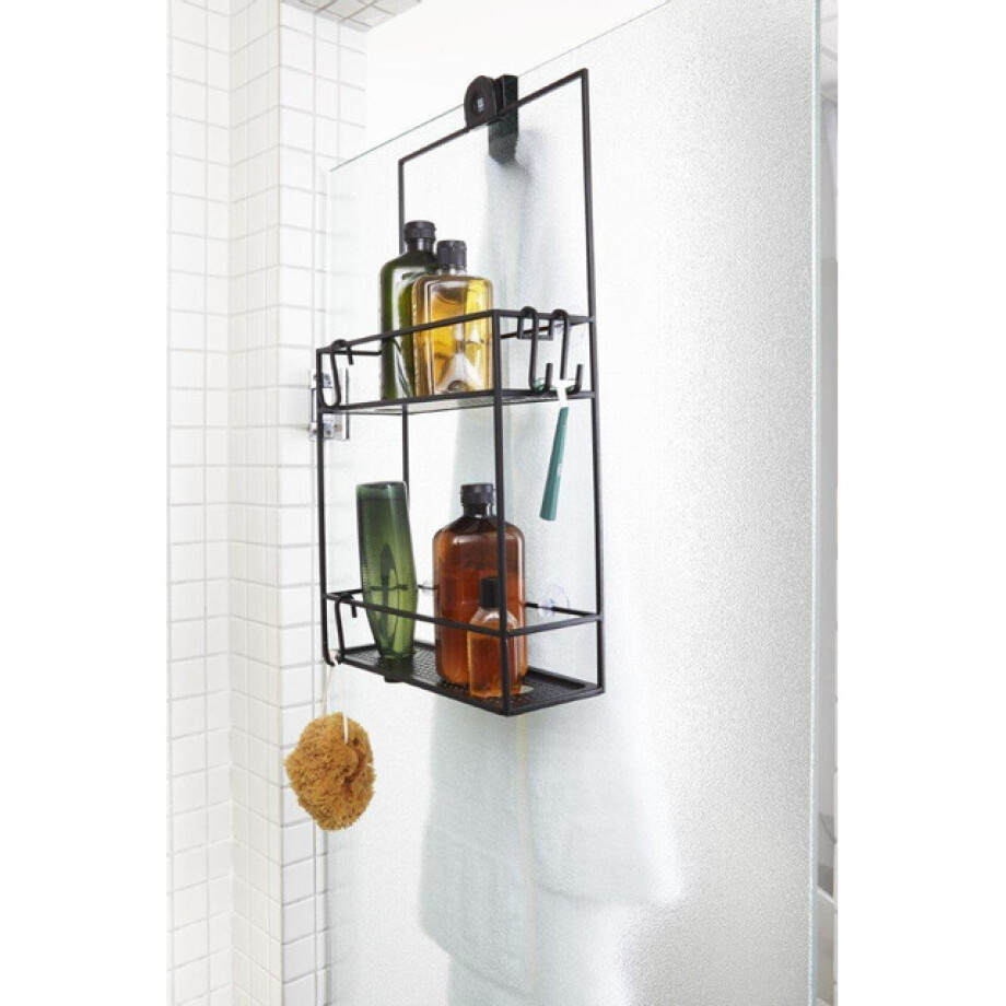 Umbra Cubiko douche etagere 61x31x11cm Staal Zwart 023461-040 afbeelding 1