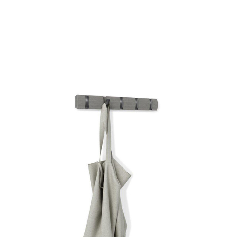 Umbra Flip handdoekhaak 51x6x3cm Hout Grijs 318850-1045 afbeelding 1