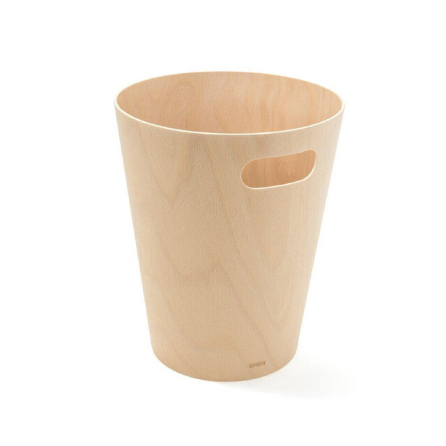 Umbra Woodrow Afvalbak - 23x23x28cm - 7.5 liter - naturel 082780-390 afbeelding 1