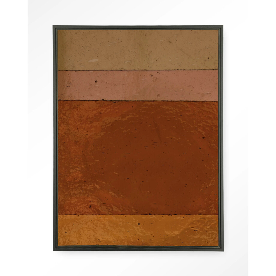 Urban Cotton Wandkleed 'Geen Bruin Roze Achtig' 80 x 110cm in Floating Frame - black Urban Cotton Wandkleed 'Geen Bruin Roze Achtig' 80 x 110cm in Floating Frame - black afbeelding