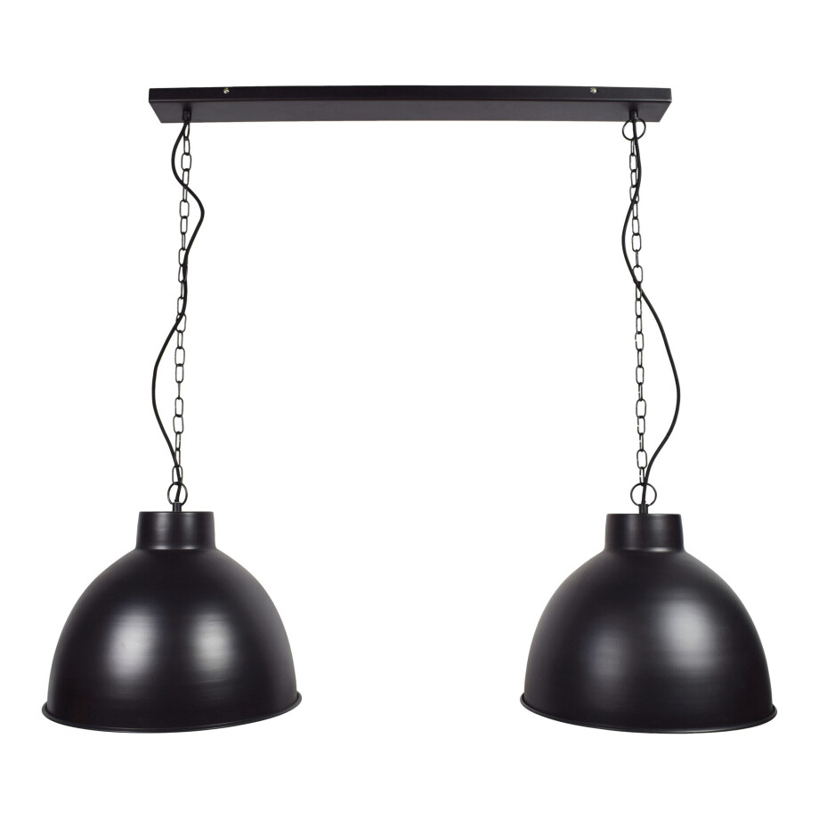 Urban Interiors hanglamp 'Rocky Double' Ø40cm, kleur Mat black Urban Interiors hanglamp 'Rocky Double' Ø40cm, kleur Mat black afbeelding 1