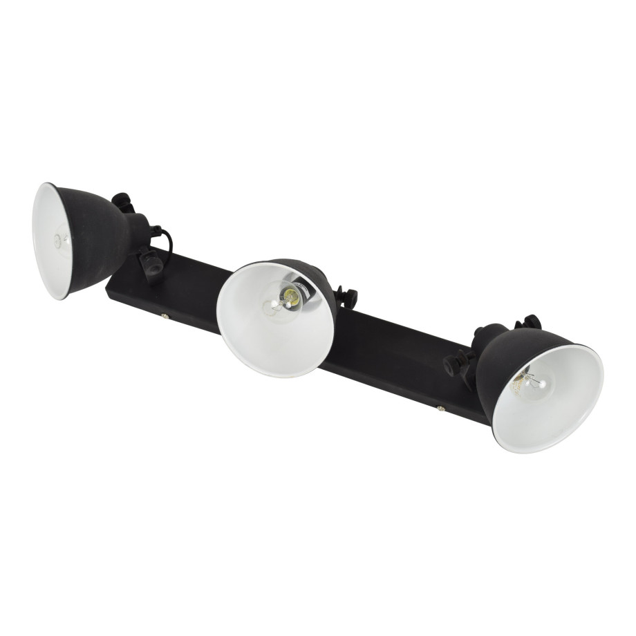 Urban Interiors Stoere spot 'Industrial' 3-lichts, kleur Vintage Black afbeelding 1
