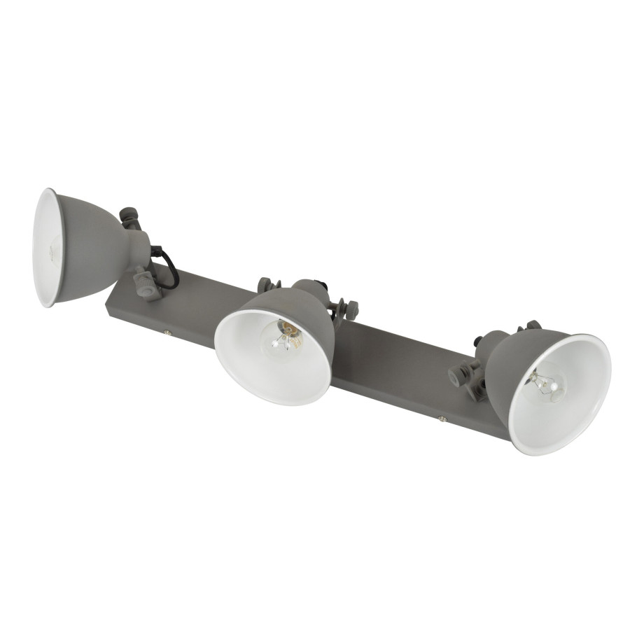Urban Interiors Stoere spot 'Industrial' 3-lichts, kleur Vintage Grey afbeelding 1
