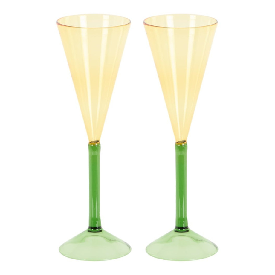 Urban Nature Culture Champagne glas set van 2 afbeelding 1