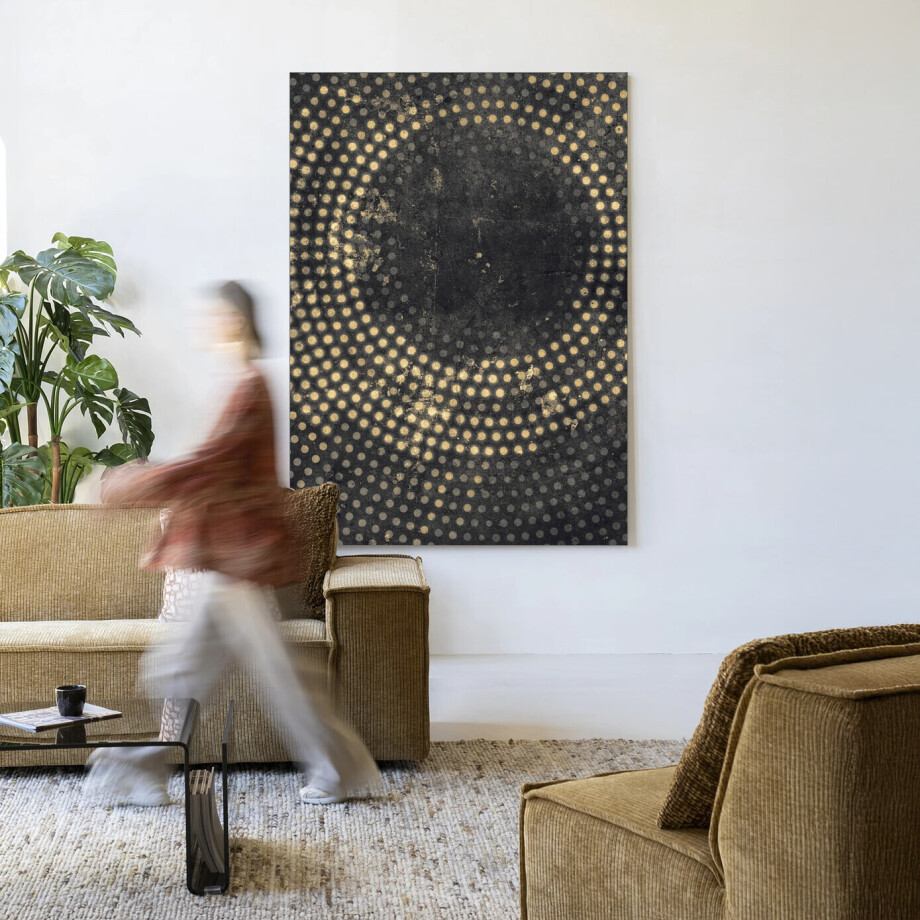 Urban Cotton Wandkleed 'Cala' 110 x 145cm in Frame - black Urban Cotton Wandkleed 'Cala' 110 x 145cm in Frame - black afbeelding