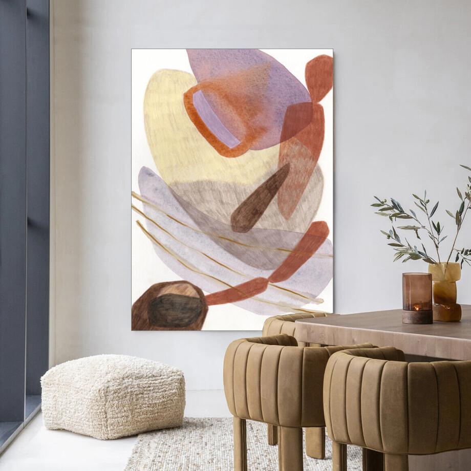 Urban Cotton Wandkleed 'Cargo' 145 x 190cm in Frame - black afbeelding 