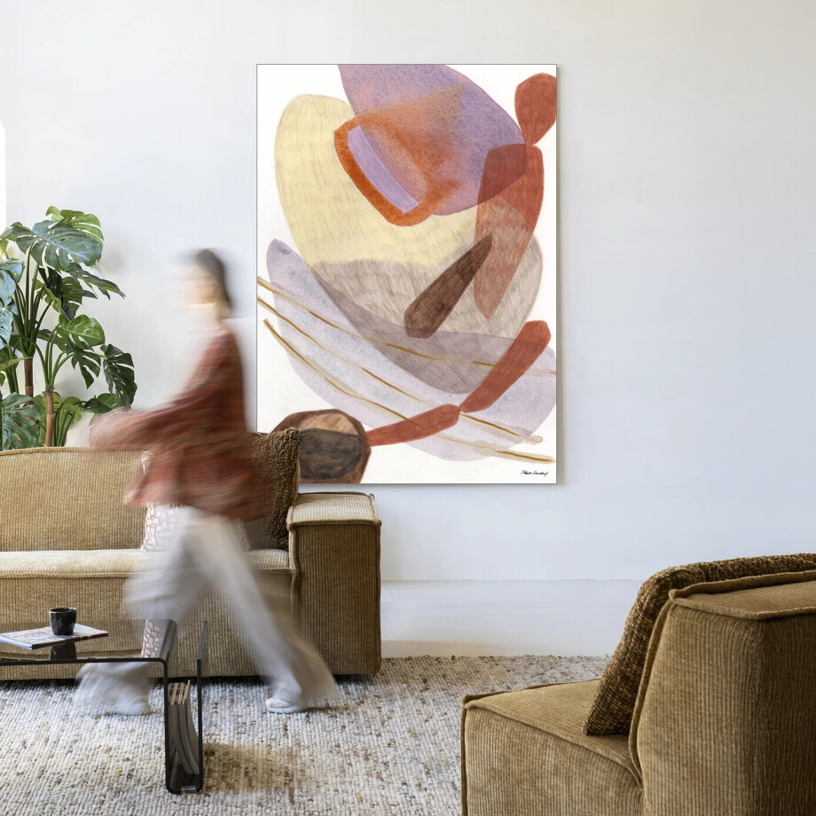 Urban Cotton Wandkleed 'Cargo' 110 x 145cm in Frame - black afbeelding 