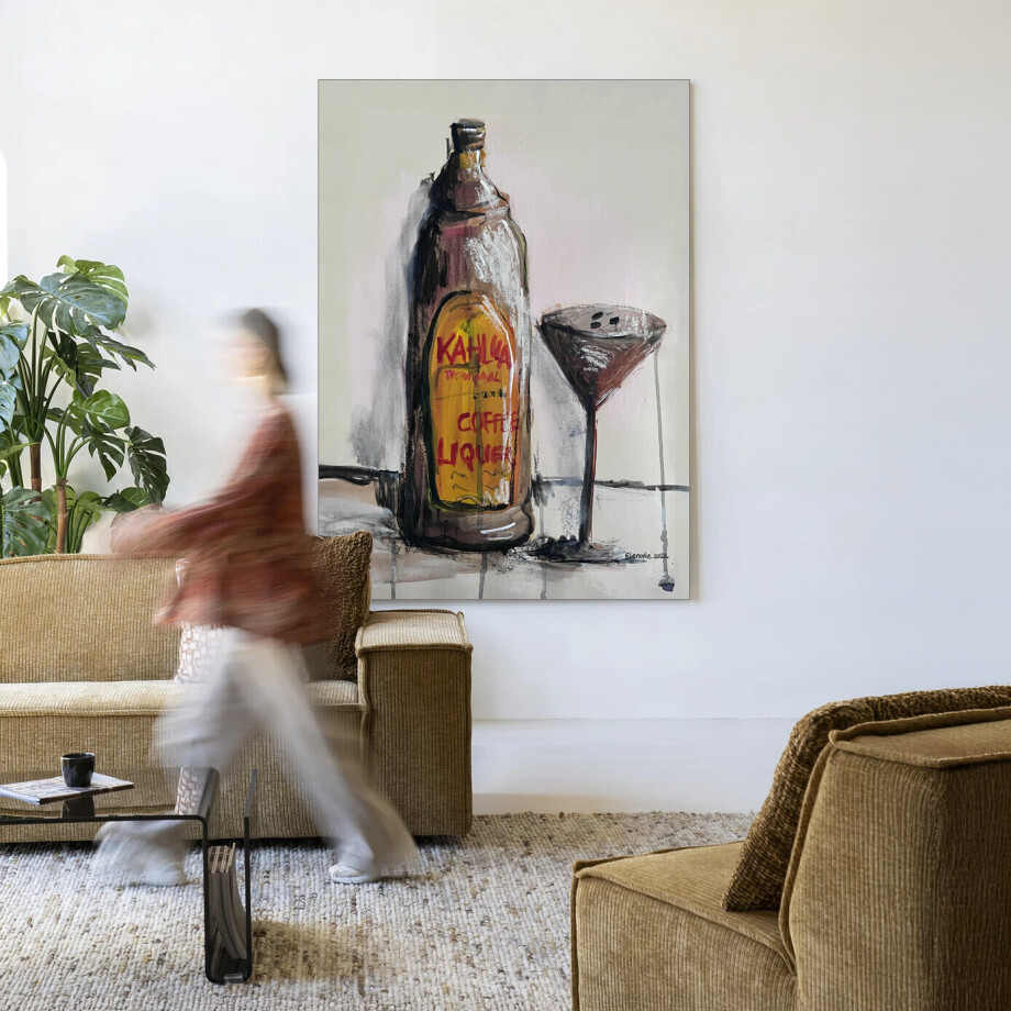 Urban Cotton Wandkleed 'Friday Night' 110 x 145cm in Frame - black Urban Cotton Wandkleed 'Friday Night' 110 x 145cm in Frame - black afbeelding