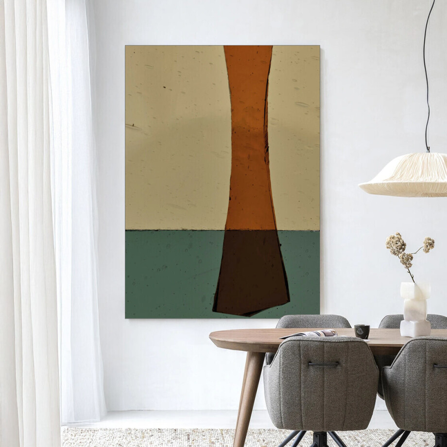 Urban Cotton Wandkleed 'Geen Mosterd' 145 x 190cm in Frame - black afbeelding 