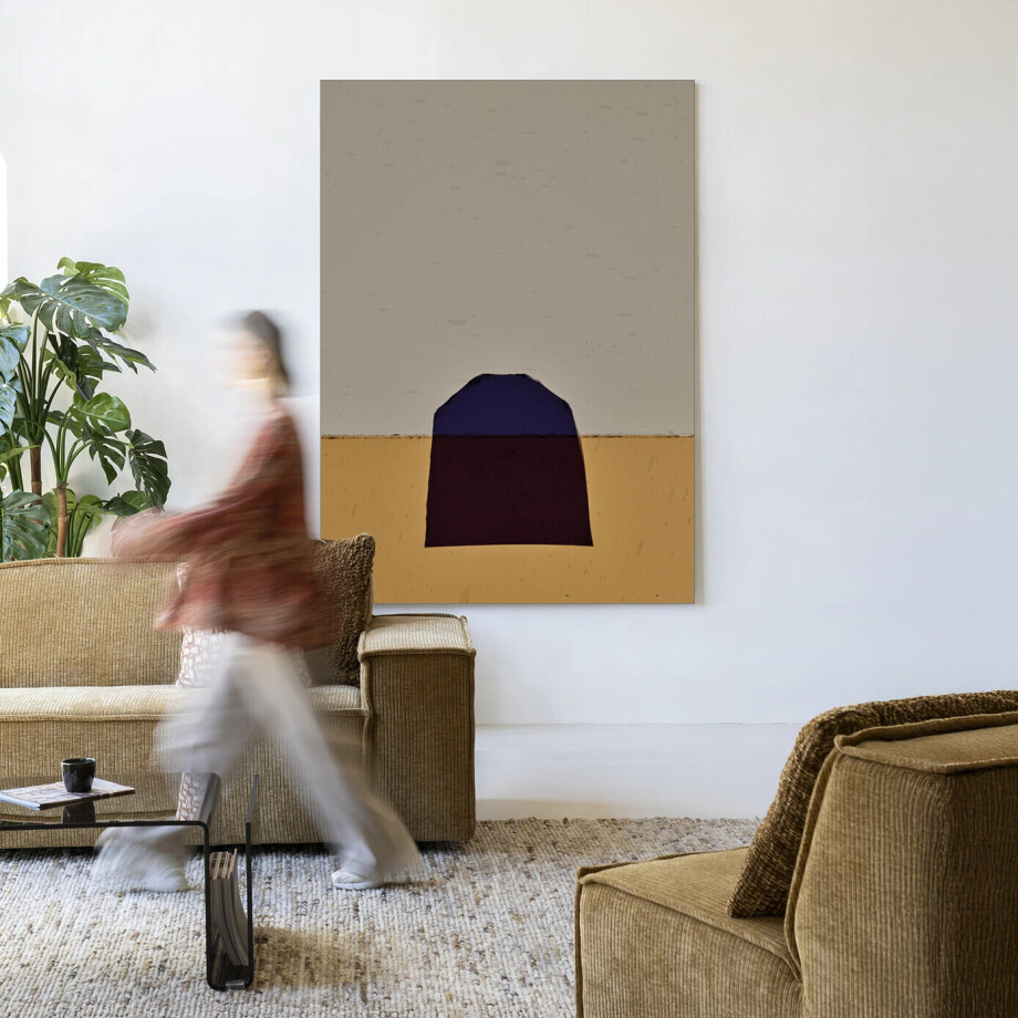 Urban Cotton Wandkleed 'Geen Paars' 145 x 190cm in Frame - black Urban Cotton Wandkleed 'Geen Paars' 145 x 190cm in Frame - black afbeelding
