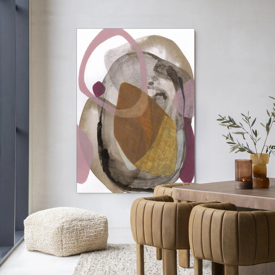 Urban Cotton Wandkleed 'Gravity' 145 x 190cm in Frame - black afbeelding 