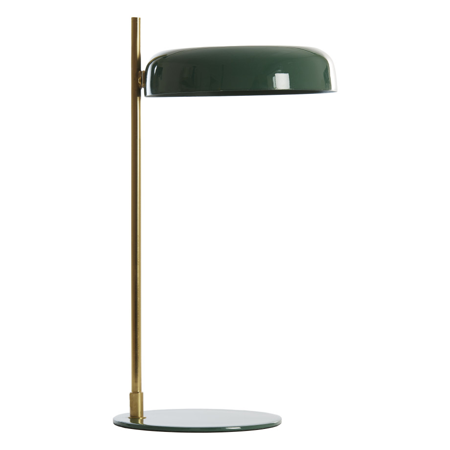 Light & Living Tafellamp 'Maleka' 47cm, kleur Donkergroen/Goud afbeelding 1