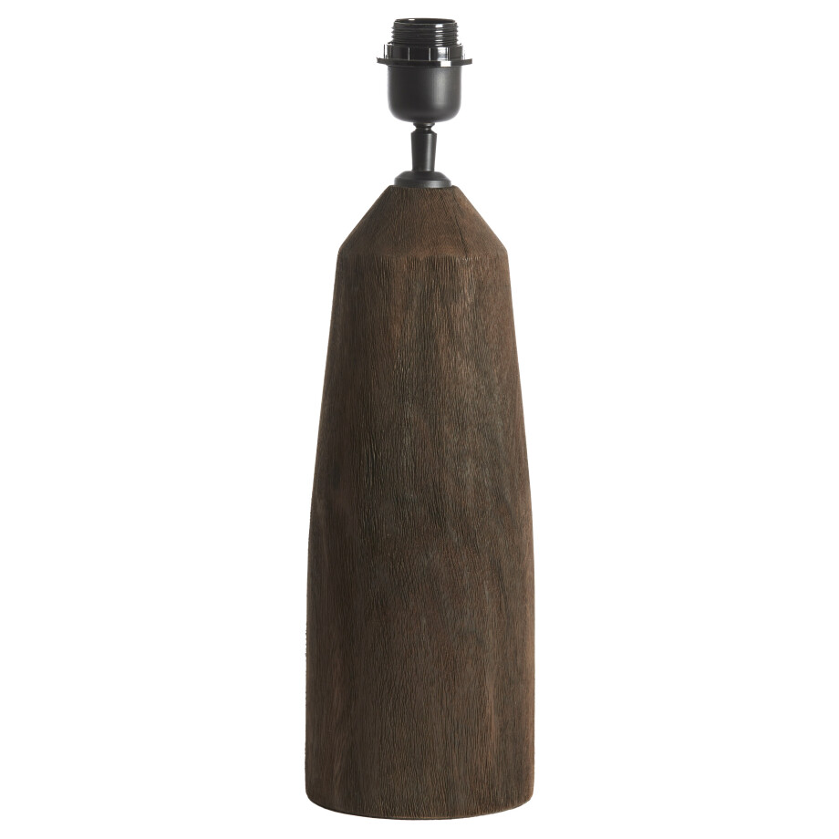 Light & Living Tafellamp 'Trapani' Mangohout, 35cm, kleur Mat Donkerbruin (excl. kap) Light & Living Tafellamp 'Trapani' Mangohout, 35cm, kleur Mat Donkerbruin (excl. kap) afbeelding