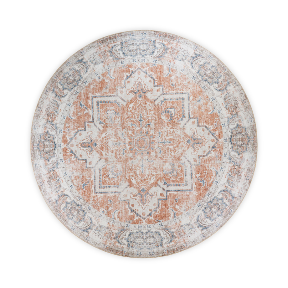 Valerie vloerkleed oranje - Ø 200 cm Valerie vloerkleed oranje - Ø 200 cm afbeelding 1