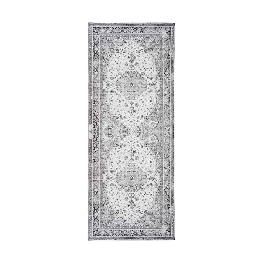 Valerie vloerkleed zwart - 200 x 80 cm Valerie vloerkleed zwart - 200 x 80 cm afbeelding 1