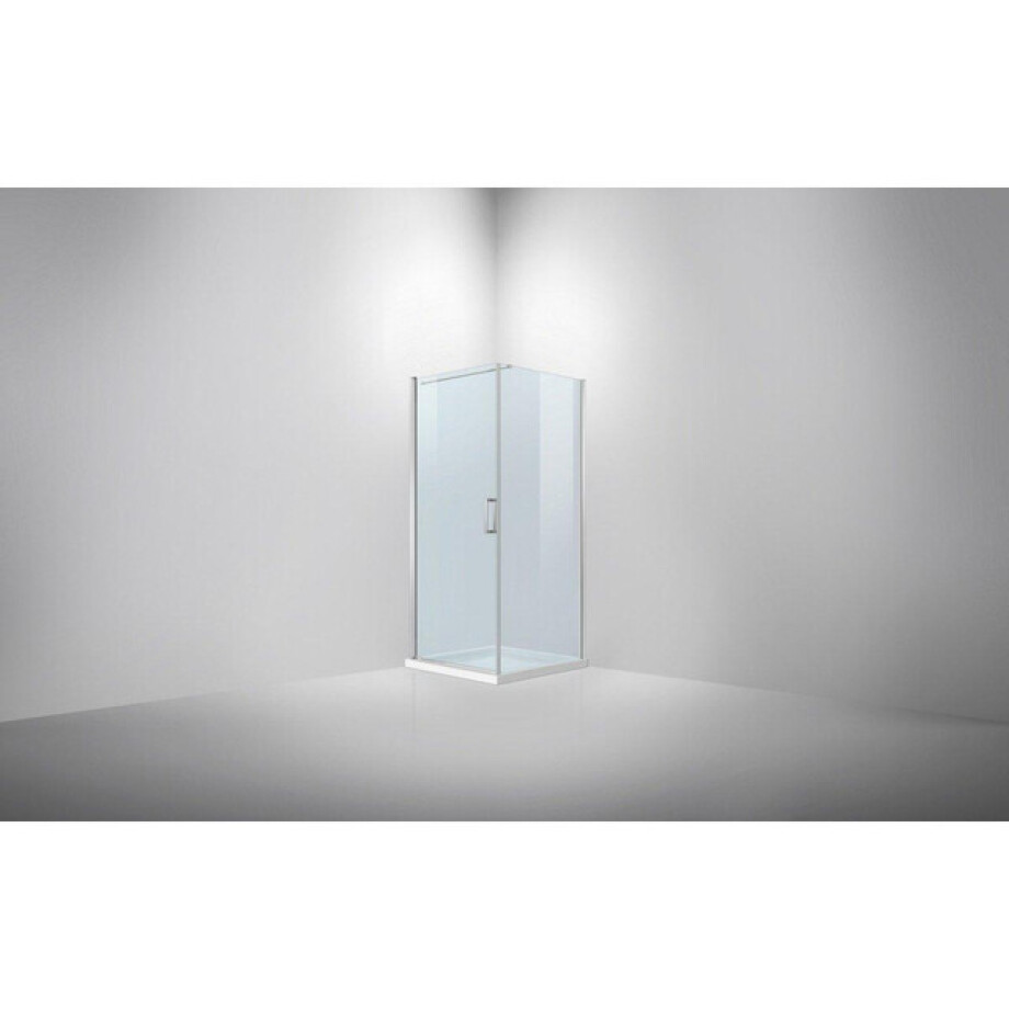 Van Rijn Products ST02 Douchecabine - 95x95x200cm - stabilisatiestang - helder glas - 6mm ST0215090T afbeelding 1