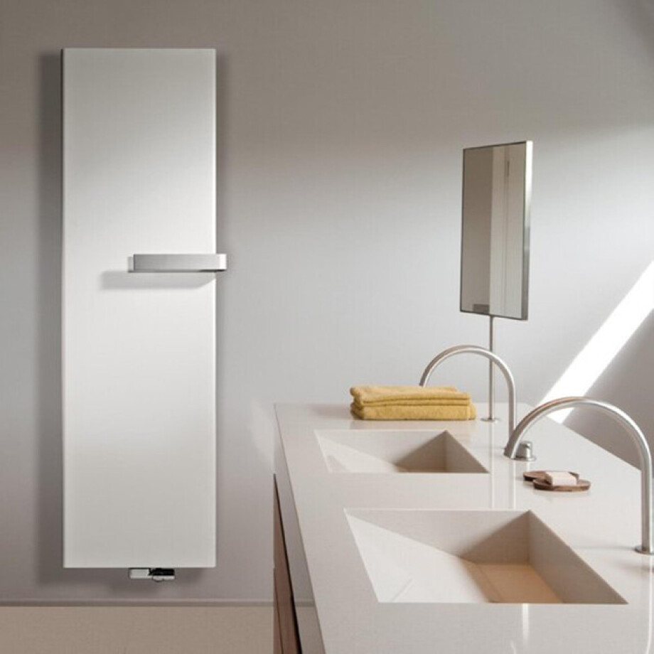 Vasco Niva S NS2L1 designradiator dubbel 640x1820mm 1776 watt wit structuur 198064182lb0900 afbeelding 1